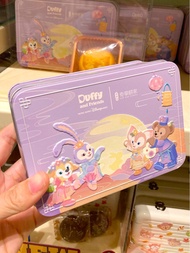 香港迪士尼 限定 奇華餅家 達菲 鐵盒裝 迷你 奶黃月餅 鐵罐 Disneyland Duffy and friends Linabell moon cake collection box 中秋節