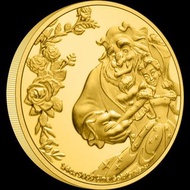 迪士尼美女與野獸30週年純金金幣1/4盎司~限量250枚