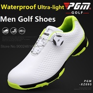 PGM Golf Shoes Men Sports Shoes Waterproof Knobs Buckle Mesh Lining Breathable Anti-slip Mens Training Sneakers For Male XZ095