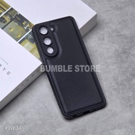 Bumble - Vivo Y04 Vivo Y04S Vivo Y19S GT Case Leather Pro Black Softcase Vivo Y04 Vivo Y04S Vivo Y19