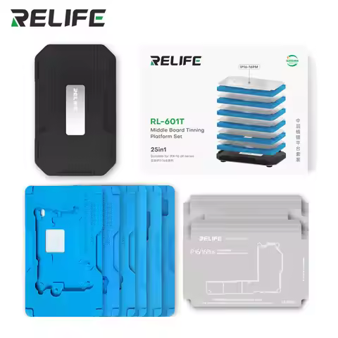 RELIFE RL-601T 31 in 1 iPhone X~17 Pro Max Motherboard Middle Layer Board Plant Tin Platform 3D BGA 