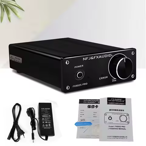 2023 Released FX-Audio FX502S PRO Class D HiFi Digital Audio Amplifier 2.0 Channel 80W*2 Power Outpu
