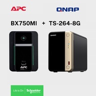 [Bundle] APC Back-UPS [BX750MI-MS] + QNAP NAS [TS-264-8G/TS-464-8G/TS-H973AX-8G]