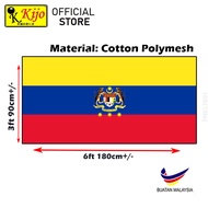 KIJO Cotton Polymesh Bendera New Wilayah Flag 90x180cm FNKL3601