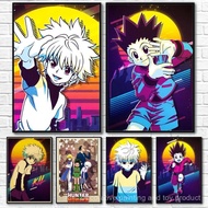 H-Hunter X H-Hunter Anime Cartoon Retro Poster Print Home Bedroom Decoration,No Frame Canvas Paintin