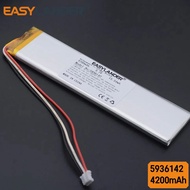 5936142 3.7V 4200mAh 6035140 FT5936E2P Lithium Polymer   Rechargeable Battery Li cells For Wardrobe 