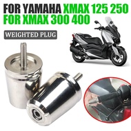 For Yamaha XMAX300 XMAX 300 X-MAX 250 125 400 Motorcycle Accessories Handlebar Grips Handle Bar Cap Ends Plug Balance Slider