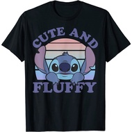 Disney Lilo & Stitch 626 Stitch Adult T-Shirt Cute And Fluffy PortraitDAY