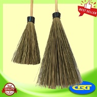 Stick Broom + Round Wood Outdoor Garden Broom with Stick Toilet Broom/ Stick Broom/ with Rod