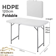 The Furniture Store HDPE 3 Height Adjustable Folding Foldable Table