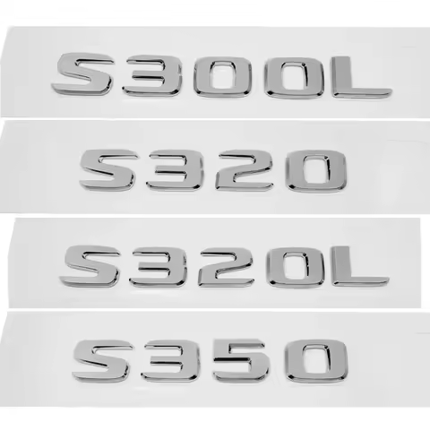 ABS Plastic S300L S320 S320L S350 Trunk Rear Logo Badge Emblem Sticker For Mercedes Benz S Class W12