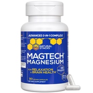 Magtein Magnesium L-Threonate, Glycinate & Taurate – 200mg Chelated Magnesium Complex – MagTech Magn