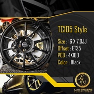 TC105 Style 16 X 7.0JJ 4X100 Black Gaya TC105 16 X 7.0JJ 4X100 Hitam