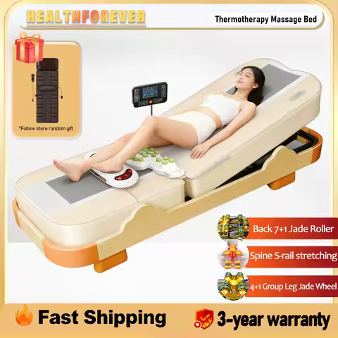 Massage Bed Hot Heated Portable Korea Cheap Nuga Best LCD Automatic Electric Rolling Thermal Jade St