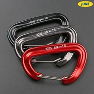 16KN June Mountaineering Buckle 6 Colors Safety Locking Hook Tools UZ74
