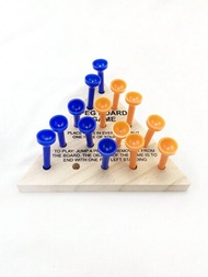 1組木製松木趣味互動智力計分板遊戲玩具棋