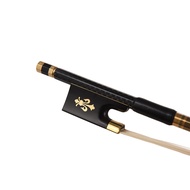 Moweo 4/4 Violin Fiddle Bow Carbon Fiber tròn Stick Ebony Frog Horsetail tóc cân bằng tốt