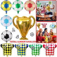 Gold Trophy Football Foil Balloons Boy Man Birthday Party World Cup Decor Sports Games Jersey Balloon