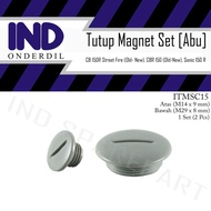 IND Large-Small Magnetic Block Cover Bolt Parts Grey-Silver Set CBR 150R-150 R