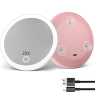 10 Times Magnifying Makeup Mirror 10cm40 Times 30 Times 20 Times Charging led with Light 3 Suction C
