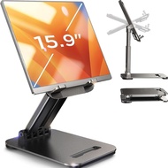 LISEN Tablet Stand for iPad Stand Holder Desk, Foldable iPad Pro Holder Portable Monitor Stand, iPad