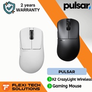 Flexi Tech Pulsar Xlite CrazyLight Wireless Mouse - Jet Black/Uyuni White [Ergonomic/8h/41g/XS-1/8k]