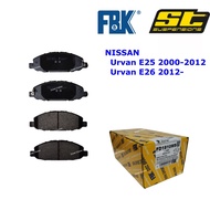FBK Urvan E25, E26 NV350 Front Disc Brake Pad NISSAN FD1810MS