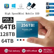 256TB 1TB 2TB 4TB NVMe ภายนอกแบบพกพาโซลิดสเตทไดรฟ์ดิสโก้ Duro USB-C SSD 3.2ฮาร์ดไดรฟ์สำหรับแล็ปท็อป PC เล่นเกม PS5