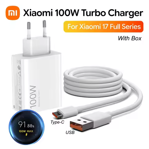 Original Xiaomi 100W Charger Hyper Turbo Fast Charger Type C Cable for Xiaomi 17T Pro 17 Pro Max 17