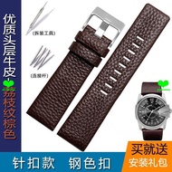 Watch Strap Alternative Diesel Diesel Genuine Leather Watch Strap DZ4343DZ1657DZ4323 Men Women Coupl