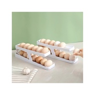Egg tray, refrigerator egg tray with smart 2-layer design and high-quality self-rolling eggs