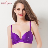 baju dalam perempuan bra span tebal Gujin 0D891 tali bahu seksi berkilat yang boleh dilepas