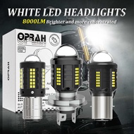 8000Lm H4 Ba20d P15d LED Motorcycle Headlight Bulb Moto Spotlights CSP Lens Hi Lo Lamp Para S