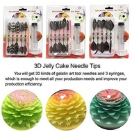 JELLY ART TOOLS 3D Cake Jelly Syringe Decor Tools Gracilaria Gelatin Jelly Art Needles Combination o