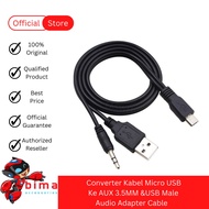 Micro USB to AUX 3.5MM Cable Converter + USB Male AUX Cable