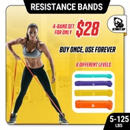 Long Resistance Bands | Build Muscle | Tone Abs & Body | Home Workout Resistance Band | 6 power leve
