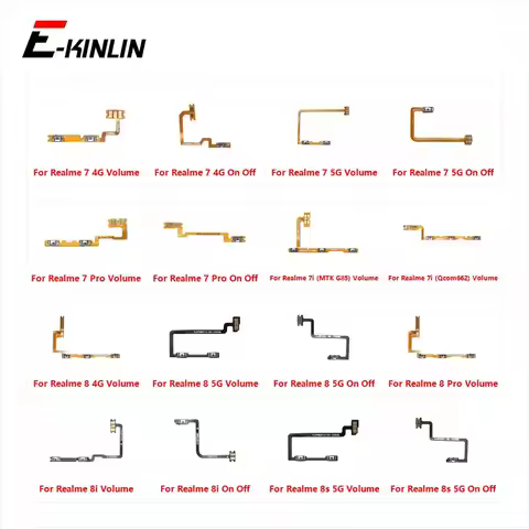 Power ON OFF Mute Switch Control Key Volume Button Flex Cable For OPPO Realme 7 7i 8i 8s 8 Pro 4G 5G