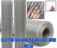 Electro Galvanized Welded Wire Mesh Square Hole Welded Mesh Roll for Creating Cages, Chicken Wire, G