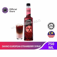 DAVINCI EUROPEAN STRAWBERRY SYRUP 750ML 草莓糖浆