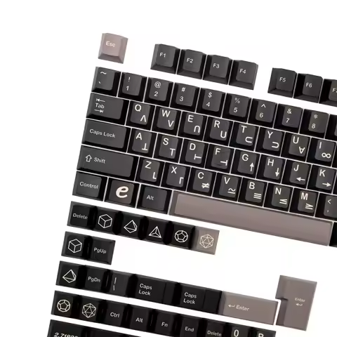 GMK Euler Keycap Clone 142 Keys Black Cherry Profile DYE Sublimation ISO Enter For Gateron Outemu TT