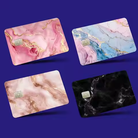 Marble Matte Credit Debit Card Film Skin Sticker Credit Card Skin Stickers For Bank Card Bus Metro C