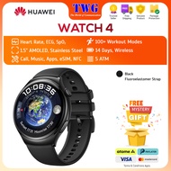 HUAWEI WATCH 4 Pro 1.5" Smartwatch | Titanium | Leather Strap | eSIM | ECG | Heart Rate &amp; SpO2 Monitoring