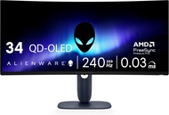 Alienware 34 QD-OLED Gaming Monitor - AW3425DW WQHD (3440 x 1440) 240Hz 0.03ms Display 1800R Display