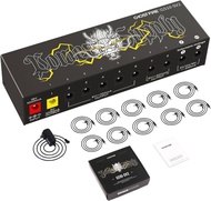 แหล่งจ่ายไฟแพดเดิลกีตาร์10เอาต์พุต GS10-SV2 GHOSTFIRE กระแสสูง9V/1000mA สำหรับเอฟเฟคที่เหยียบ9V/12V/