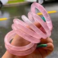 Natural rose stone bracelet, size 52mm to 58mm