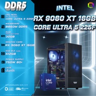 BONMECOM2 คอมประกอบ DDR5 / CPU CORE ULTRA 5 225F/ RX 9060 XT 16GB / Case เลือกแบบได้ครับ