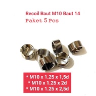 5 Pcs Helicoil Insert Recoil Bolt 14 17 19Recoil M10 M12 M14
