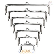GILDAI Purse Clasp Frame, Vintage Bag Hardware Purse Frame Kiss Clasp, Mini Metal Purse Frame DIY Cr