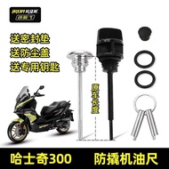 SYM HUSKY 300 Accessories Suitable for Sanyang HUSKY ADV300 Modified Anti-theft Oil Dipstick Stainle