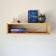 Floating box shelf wall shelf